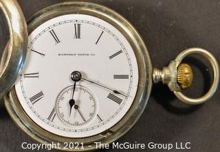 Size 18 - Hampden Watch Co. - A. Blankenberg. Danville, IL - Serial# 130140 - 7J - Hunting Silverine Case