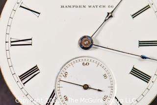 Size 18 - Hampden Watch Co. - R. Siedel, Milwaukee, WI - Serial# 162669 - 15J - Adjusted