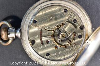 Size 18 - Hampden Watch Co. - A. J. Schifeling, Peoria, IL - Serial# 211647 - 11J - Hunting Coin Silver Case 