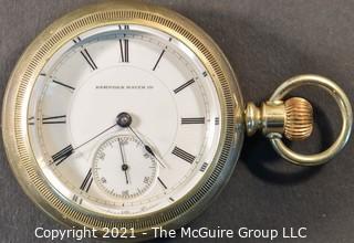 Size 18 - Hampden Watch Co. - P. H. Sperry, Neenah, WI - Serial# 231004 - 11J - Hunting Silver Plated Case