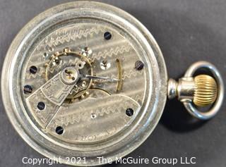 Size 18 - Hampden Watch Co. - S.C. Tappin, Troy NY - Serial# 297389 - 11J - 
Hunting Silveroid Case

