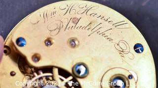 Size 18 - New York Watch Co. - 3/4 Plate - William H. Hansell, Philadelphia - Serial# 4075  -11J  