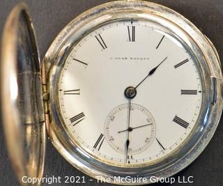 Size 18 - Hampden Watch Co. - J Dean Hawley - Syracuse NY - Serial# 57894 - Railway - 15J -Adjusted - Hunter Coin Silver Keywind Case
