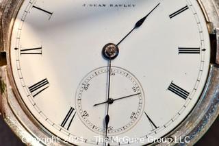 Size 18 - Hampden Watch Co. - J Dean Hawley - Syracuse NY - Serial# 57894 - Railway - 15J -Adjusted - Hunter Coin Silver Keywind Case
