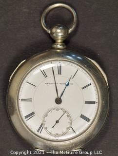 Size 18 - Hampden Watch Co. - Serial# 41375 - 11J - Open Silverine Keywind Case 