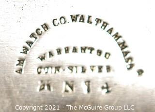 Size 18 - New York Watch Co. - Chester Woolworth, Springfield, MA - Serial# 31790 - 15J - Open Coin Silver Keywind Case
