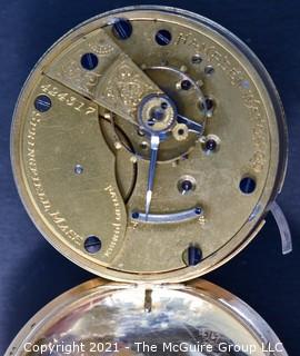 Size 18 - Hampden Watch Co. - Springfield, MA - Serial# 424317 -
Open Gilt Case 