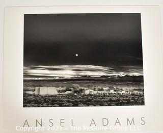 Ansel Adams Authorized Edition Stamped Print Mounted on Foam Board of "Moonrise, Hernandez NM". It measures approximately 30" x 24".