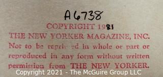 September 28, 1981: "New Yorker Magazine" Original Cartoon; A-6738