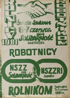 Reprinted Portfolio of Polish Solidarity Movement Posters; 1980-81