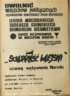 Reprinted Portfolio of Polish Solidarity Movement Posters; 1980-81