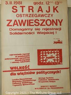 Reprinted Portfolio of Polish Solidarity Movement Posters; 1980-81