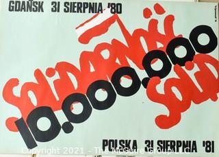 Reprinted Portfolio of Polish Solidarity Movement Posters; 1980-81