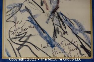 Watergate Juror; sketched by and presented to Sue Grabowski by Howard Brodie, court artist for CBS News 