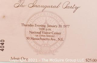 Presidental Election Memorbilia.  Proposed Designs for the 1980 Inaugural Ball for President Jimmy Carter That Did Not Occur.  