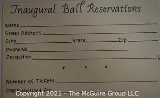 Presidental Election Memorbilia.  Proposed Designs for the 1980 Inaugural Ball for President Jimmy Carter That Did Not Occur.  