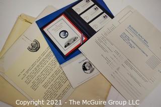 Presidental Election Memorbilia.  Proposed Designs for the 1980 Inaugural Ball for President Jimmy Carter That Did Not Occur.  