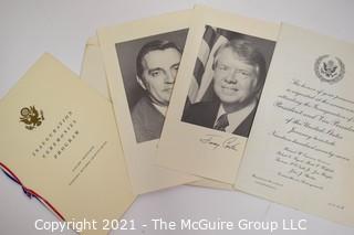 Presidental Election Memorbilia.  Proposed Designs for the 1980 Inaugural Ball for President Jimmy Carter That Did Not Occur.  