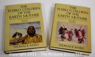 Books: Two (2) Volume Set in Slip Cover: "The Pueblo Children of the Earth Mother", by Thomas E. Mails