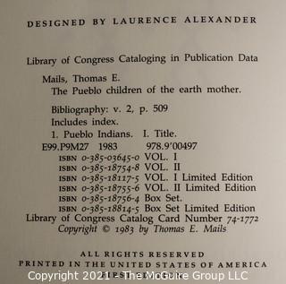 Books: Two (2) Volume Set in Slip Cover: "The Pueblo Children of the Earth Mother", by Thomas E. Mails