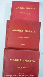 Books: Collection of 3 books; Vol. 4, 7 and 8 of: "The Magna Charta" by John S. Wurts