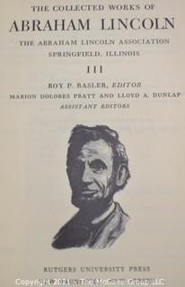 Books: "The Collected Works of Abraham Lincoln", 9 volume set.  