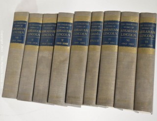 Books: "The Collected Works of Abraham Lincoln", 9 volume set.  