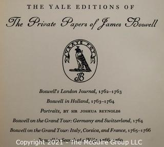 Books: Collection of 4 Boswell works published by Yale University. 