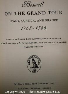 Books: Collection of 4 Boswell works published by Yale University. 