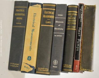 Books: Collection of 7 books on the subject of electricity