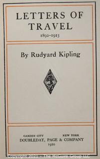 Books: Collection of 4 books including "Letter of Travel" by Rudyard Kipling 