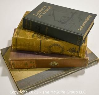 Books: Collection of 4 books including "Letter of Travel" by Rudyard Kipling 