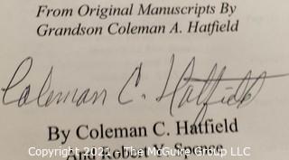 Books: Collection of 6 books including "The Tale of the Devil" by Coleman C. Hatfield; autographed