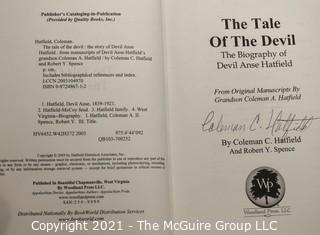 Books: Collection of 6 books including "The Tale of the Devil" by Coleman C. Hatfield; autographed