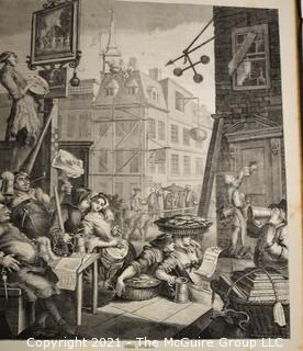 Books: Collection of 2 books including "Works of Hogarth" with 62 Illustrations 