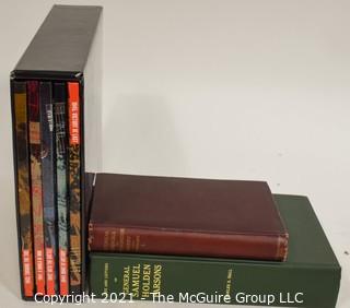 Books: Collection of 7 books including 5 book WW II series in slipcover 