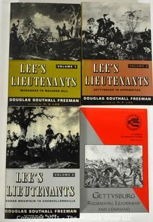 Books: 3 Vol Series titled: "Lee's Lieutenants" by Douglas Freeman 