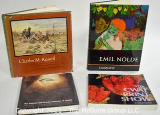 Books: Collection of 4 books including "Charles M. Russell" by Frederic G. Runner