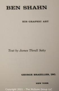 Books: Collection of 5 books including "1800 Woodcuts by Thomas Bewick and His School", Artist Ben Shahn, Artist and Architect Antonio Gaudi, 