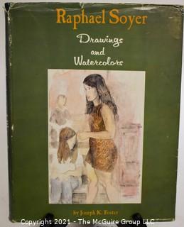 Book: "Raphael Soyer: Drawings and Watercolors" by Joseph K. Foster; Signed by the artist; 1969