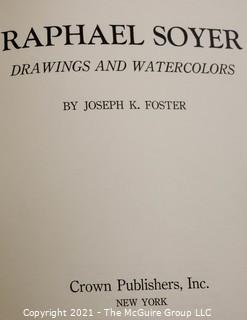 Book: "Raphael Soyer: Drawings and Watercolors" by Joseph K. Foster; Signed by the artist; 1969