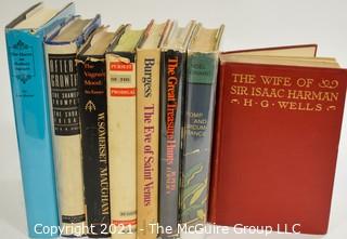 Books: Collection of 8 books including "Pomp and Circumstance" by Noel Coward