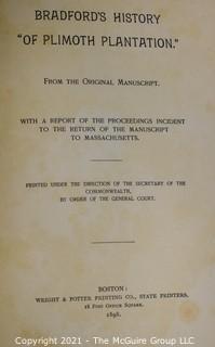 Book: "Bradford's History of Plimoth Plantation"