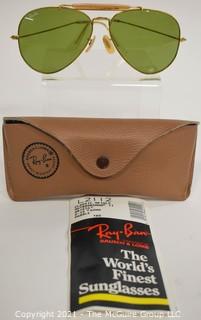 Pair of Ray-Ban Classic Outdoorsman Aviator Sunglasses "Arista" with Case and Paperwork. 