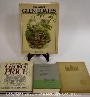 Books: Collection of 4 books including "The Art of Glen Loates"