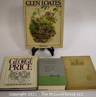 Books: Collection of 4 books including "The Art of Glen Loates"