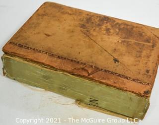 Book: 1830 Leather bound "A Complete Concordance to the Holy Scriptures of the Old and New Testament"