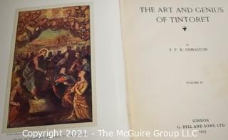 Books: Collection of 3 books including "The Art and Genius of Tintoret" by FPB Osmaston