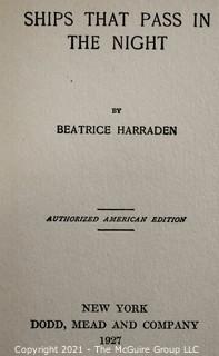 Books: Collection of 9 books including "Ships That Pass in the Night" by Beatrice Harraden 