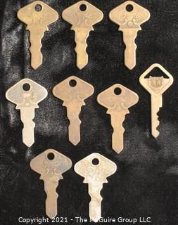 Collection of early FORD Motor Company Car Automobile Keys. 